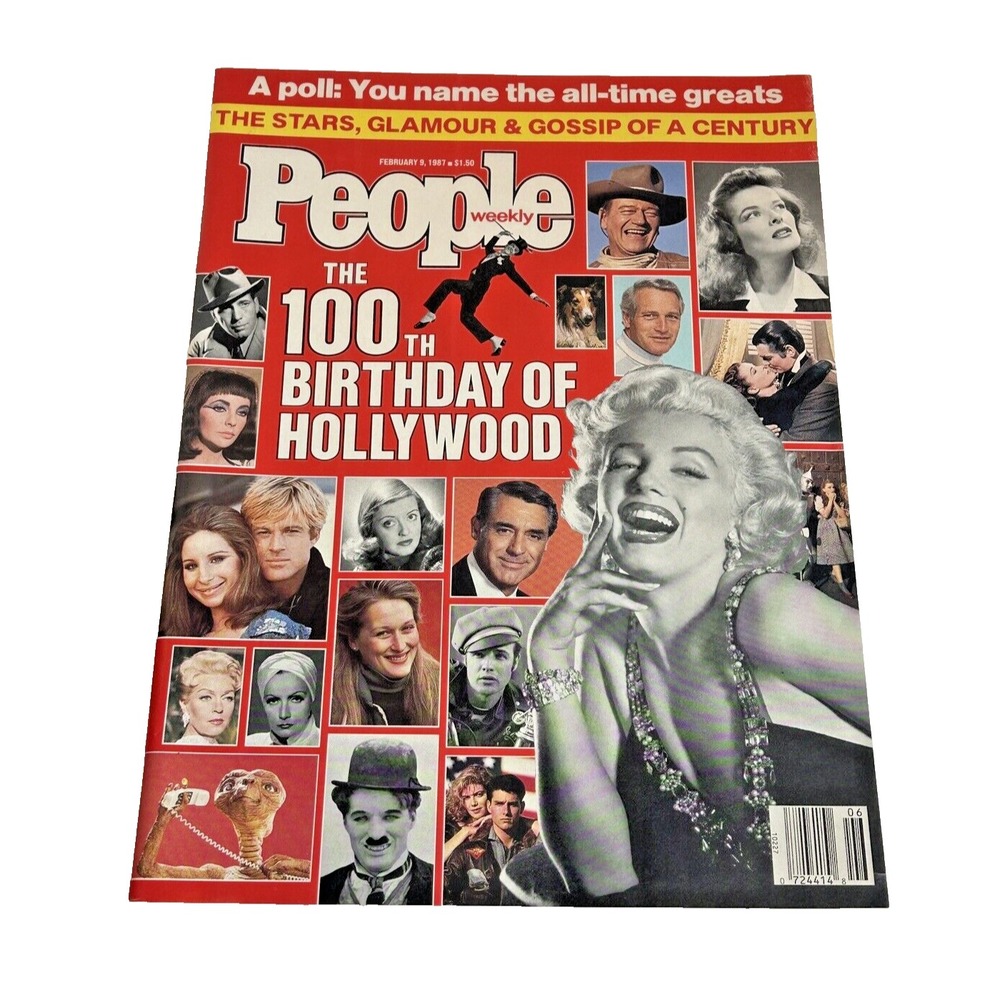 PEOPLE Weekly February 9, 1987 100th Birthday of Hollywood‎ Collectable Magazine